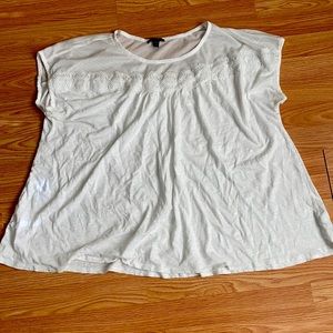 Pure White Lane Bryant Swing Tee